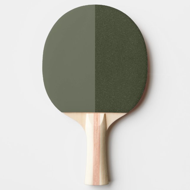 Moosgrüne Pingpongpaddel split Tischtennis Schläger (Vorderseite)