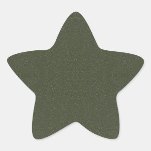 Moosgrüner Glitter-Stern-Einzelaufkleber Stern-Aufkleber