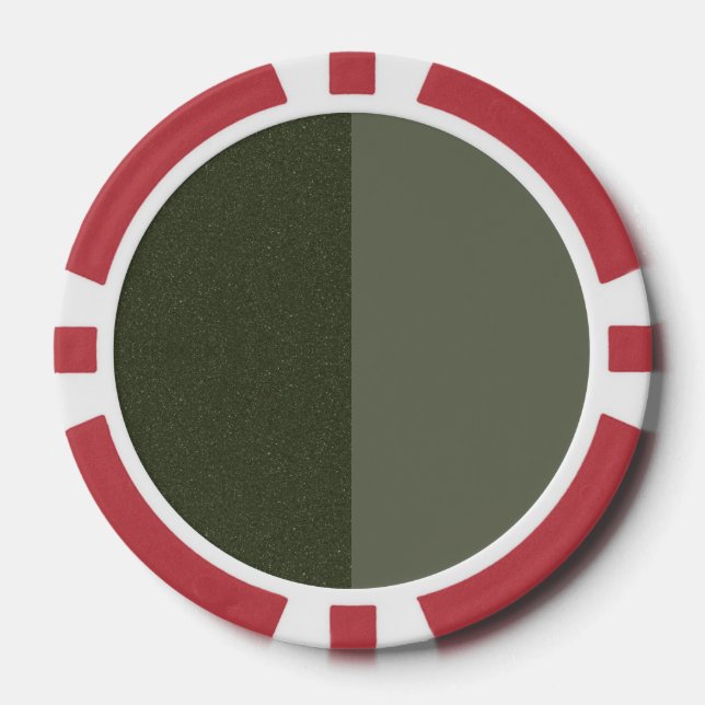Moosgrüner Poker-Chip teilen Pokerchips (Vorderseite)
