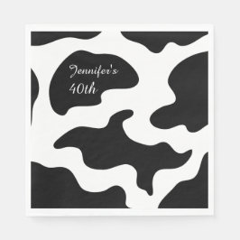 Moosicians Cow Funny Birthday Party Serviette