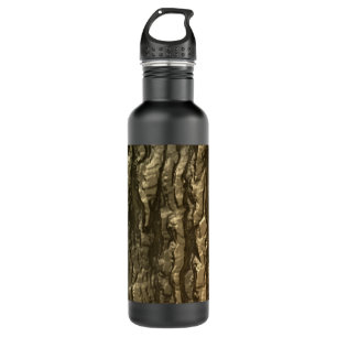 Moosige Barken-Camouflage Edelstahlflasche