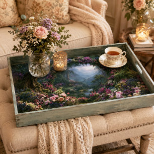 Moosiger Baum Bogen Verzauberte Waldtal Decoupage Seidenpapier