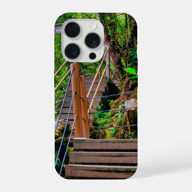Moosiger Wald iPhone 15 Pro Hülle (Rückseite)