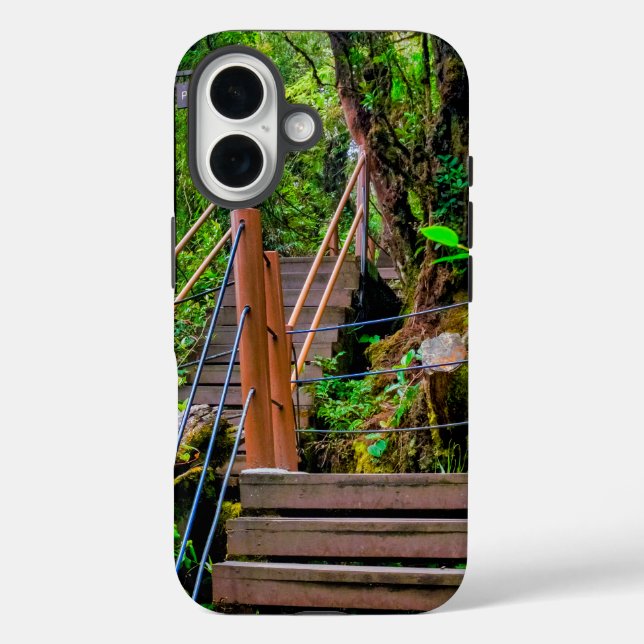 Moosiger Wald iPhone 16 Hülle (Rückseite)