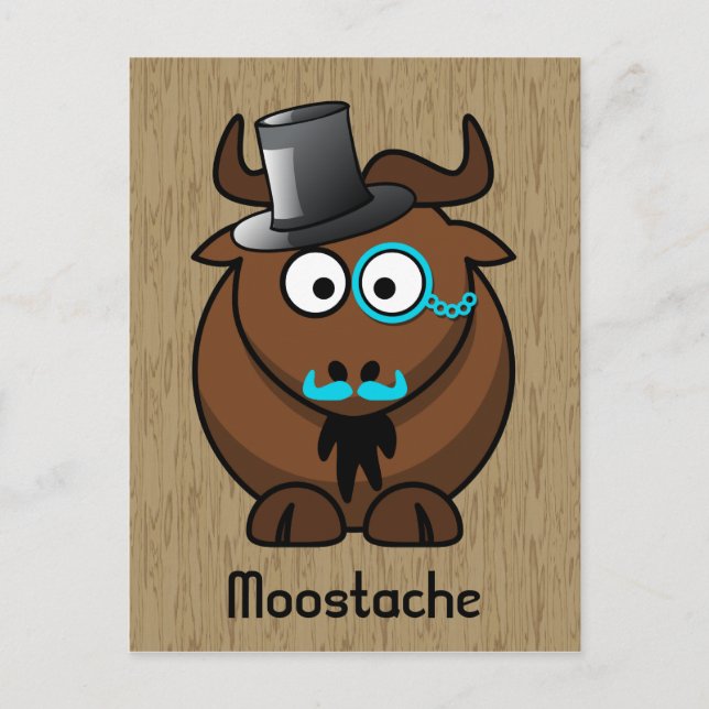 Moostache Postkarte (Vorderseite)