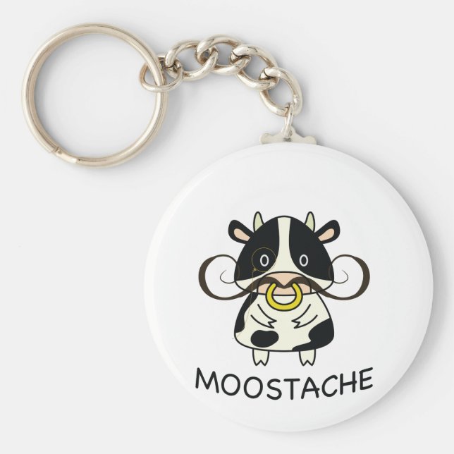 Moostache Schlüsselanhänger (Vorne)