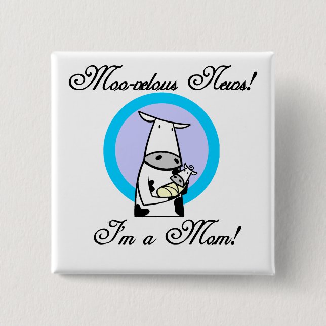 Moosveloge Junge Mutter Tshirts und Geschenke Button (Vorderseite)