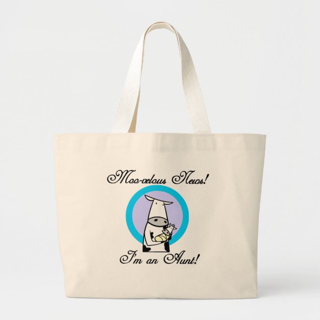 Moovelous New Tante Tshirts und Geschenke Jumbo Stoffbeutel (Vorne)
