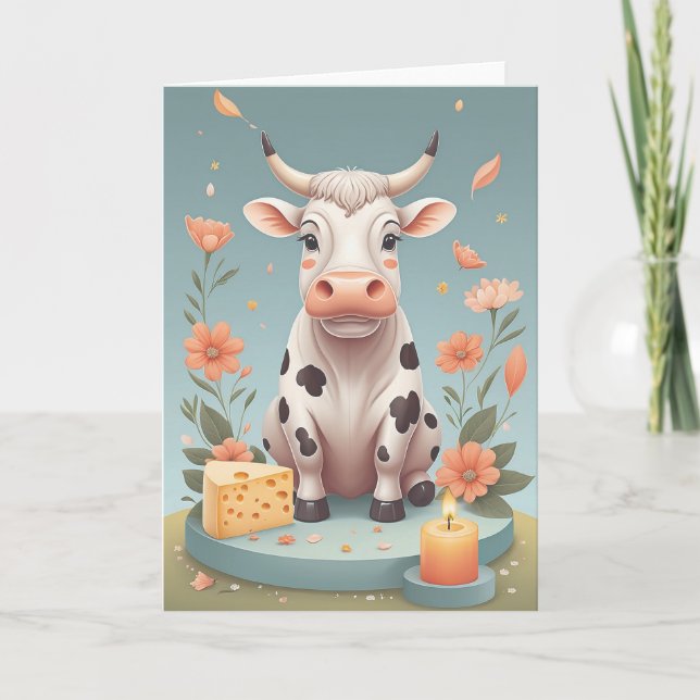 Mooving into Another Year Karte (Vorderseite)
