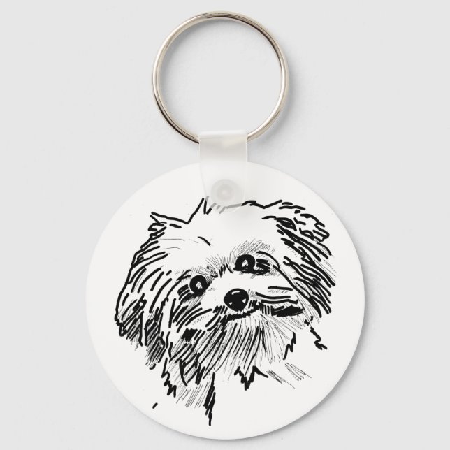Mop Dog Schlüsselanhänger (Vorderseite)