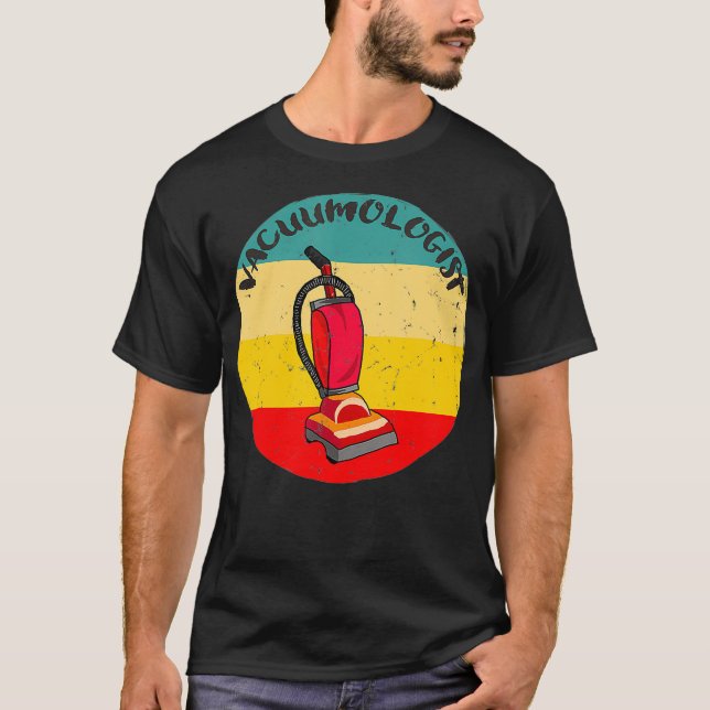 Mop und Vacuum in einem Vakuum im Raum Vakuum Vaku T-Shirt (Vorderseite)