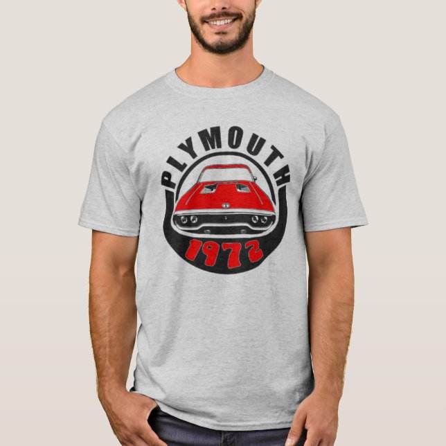 Mopar - 1972 Plymouth Roadrunner Tor Red T-Shirt (Vorderseite)