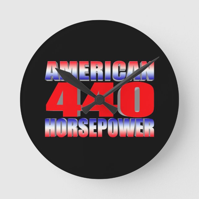 Mopar 440 Dodge Runde Wanduhr (Vorderseite)