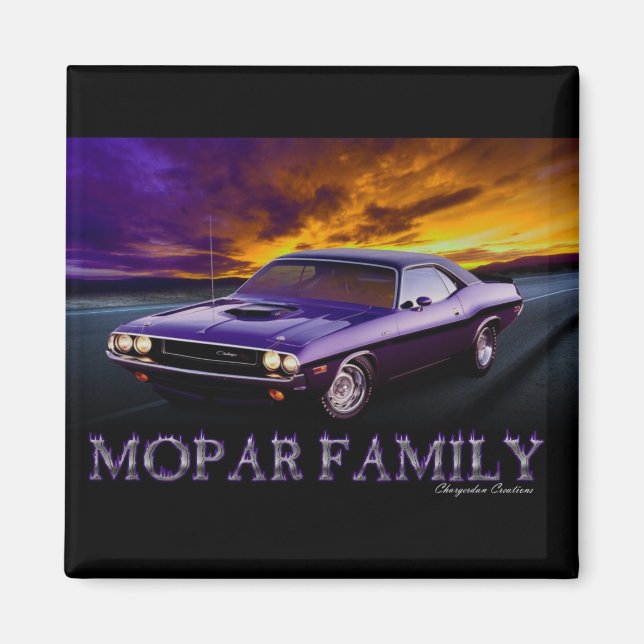 MOPAR FAMILLE FRIDGE MAGNET (Devant)