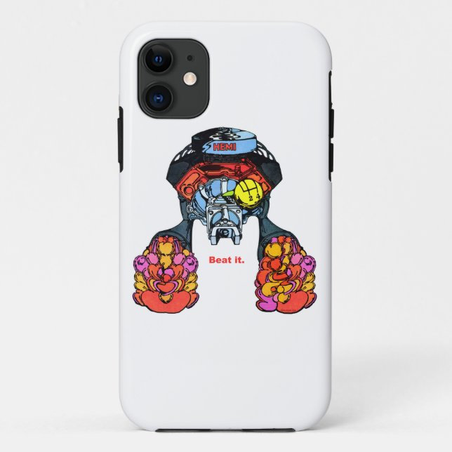 Mopar Hemi Motor-Klassiker-Kunst Case-Mate iPhone Hülle (Rückseite)