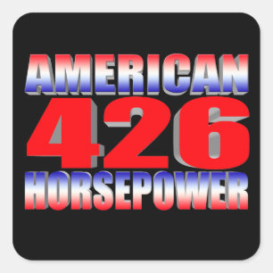 mopar Monster 426 Quadratischer Aufkleber