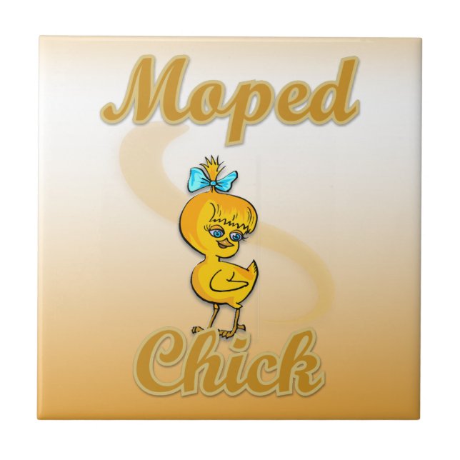 Moped Chick Fliese (Vorderseite)