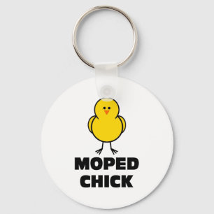 Moped Chick Schlüsselanhänger