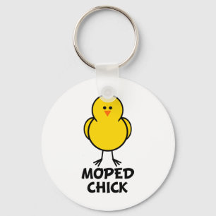Moped Chick Schlüsselanhänger