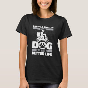 Moped Dog Motorbike Scooter T-Shirt