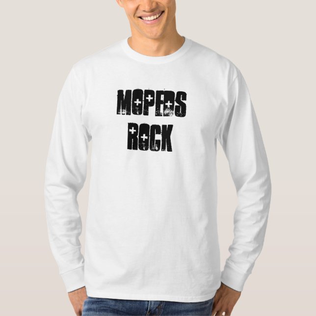 Moped-Felsen T-Shirt (Vorderseite)