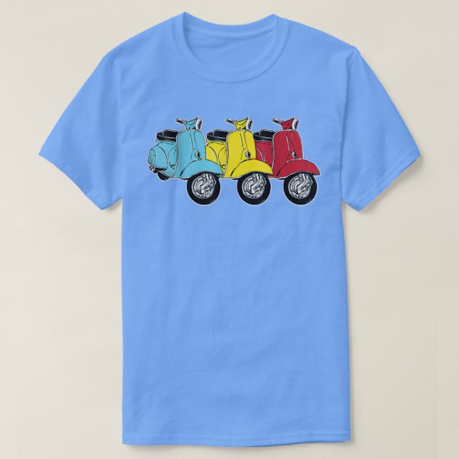 Moped Gift Scooter Motor Scooter Moped Driver  T-Shirt (Design vorne)