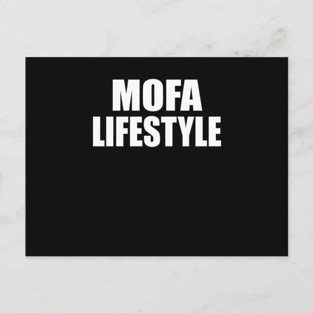 Moped Lifestyle Moped Liebhaber Moped Postkarte (Vorderseite)