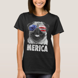 Mops 4. Juli Shirts Merica Men Women USA Amerika