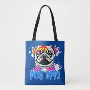 Mops ab! Mops Graffiti Spray Paint Mops Tasche