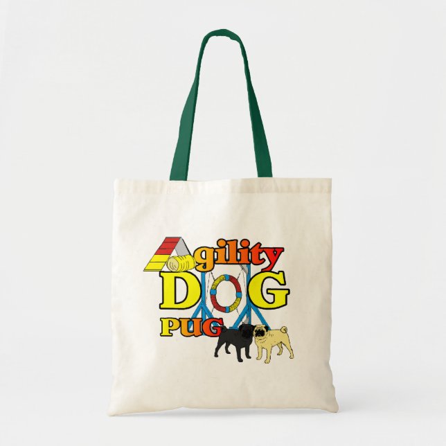 Mops_Agility Geschenke Tragetasche (Vorne)