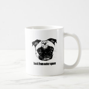 Mops-alien - hinter vom Weltraum Kaffeetasse
