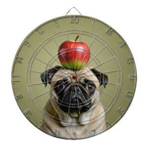 Mops Apple Dartscheibe