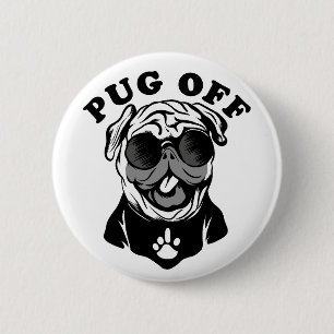 Mops aus Funny Pub Spaß für Mops Liebhaber Button