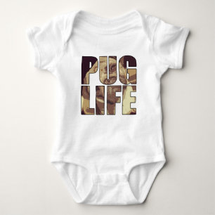 Mops Baby Strampler