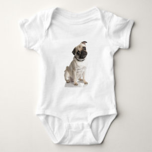 Mops Baby Strampler