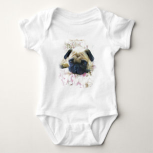 Mops Baby Strampler