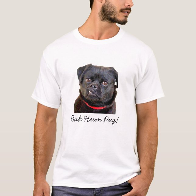 Mops "Bah Summen-Mops!" T - Shirt (Vorderseite)