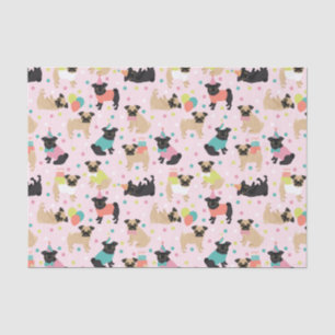 Mops Birthday Tissue Paper Seidenpapier