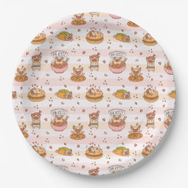 Mops Bon Appetit Hamburger Taco Food Pappteller