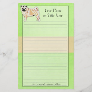 Mops-Briefpapier Briefpapier