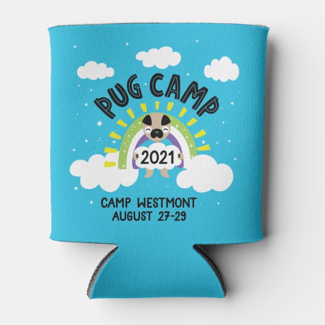 Mops Camp 2021 Dosenkühler (Vorderseite)
