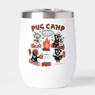 Mops Camp 2024 Wine Tumbler - White