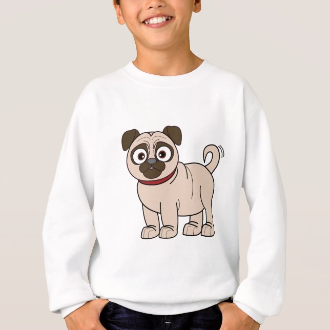 Mops Cartoon T-Shirt (Vorderseite)