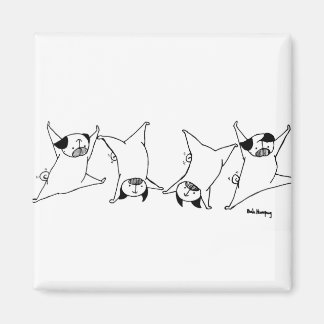 Mops Cartwheels Magnet
