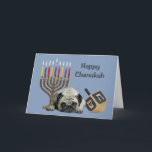 Mops Chanukah Card Menorah Dreidel Feiertagskarte<br><div class="desc">Familie und Freunde während der Chanukah Saison zu erinnern ist eine wunderbare Möglichkeit, in Touch mit den Menschen behalten, die Sie Liebe und kümmern sich. Ich habe diese Chanukah-Karten mit Liebe und Sorgfalt erstellt, und ich bin sicher, jeder, der Lieben Hunde wird sich freuen, sie zu erhalten. Sie haben die...</div>