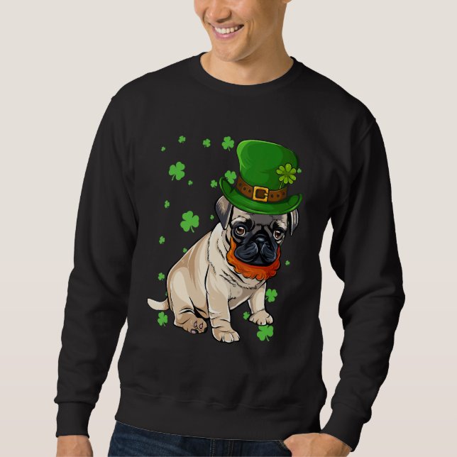 Mops Cleve St Patrick Sweatshirt (Vorderseite)
