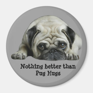 Mops-Clown am Herz-Magneten Magnet
