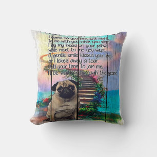 Mops, den ich auf dich warten werde, Mops Lover Ge Kissen