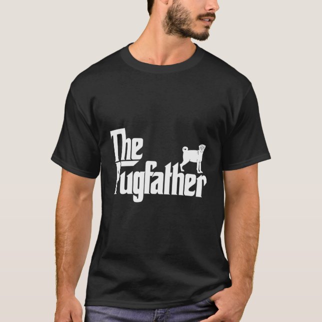 Mops Der Pugvater Mops Vater Vater T-Shirt (Vorderseite)
