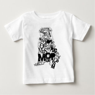 Mops der Typen Baby T-shirt